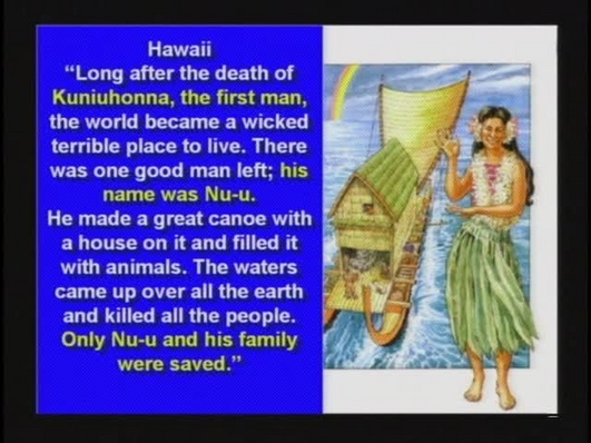 Zondvloed verhaal Hawaii.